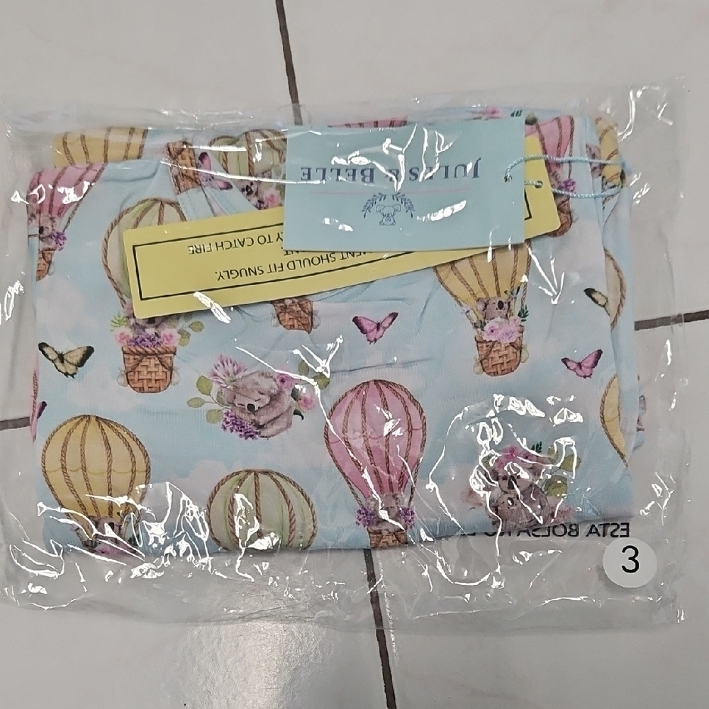 Jules and Belle hot air balloon pajamas